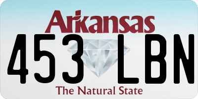 AR license plate 453LBN