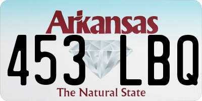 AR license plate 453LBQ