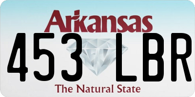 AR license plate 453LBR