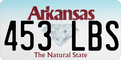 AR license plate 453LBS