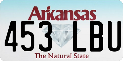 AR license plate 453LBU