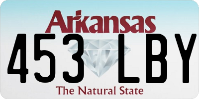 AR license plate 453LBY