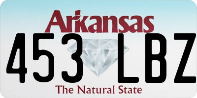 AR license plate 453LBZ