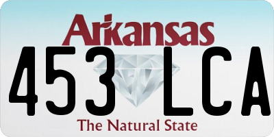 AR license plate 453LCA