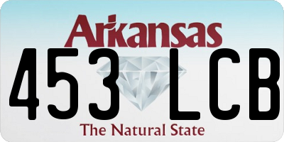 AR license plate 453LCB
