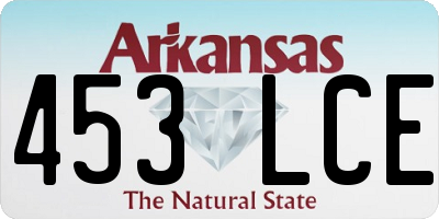 AR license plate 453LCE