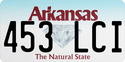 AR license plate 453LCI