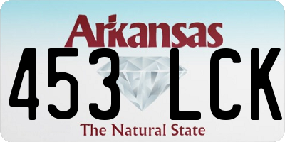 AR license plate 453LCK