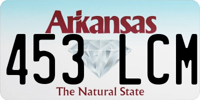 AR license plate 453LCM