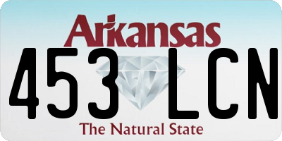 AR license plate 453LCN