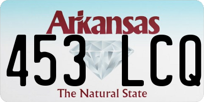 AR license plate 453LCQ