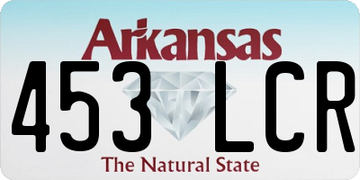 AR license plate 453LCR