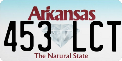 AR license plate 453LCT