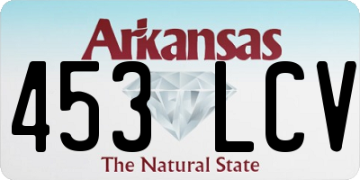 AR license plate 453LCV