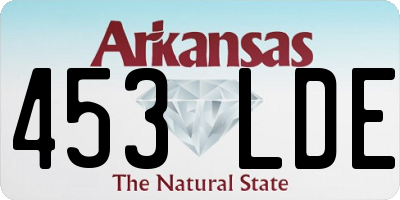 AR license plate 453LDE