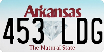 AR license plate 453LDG