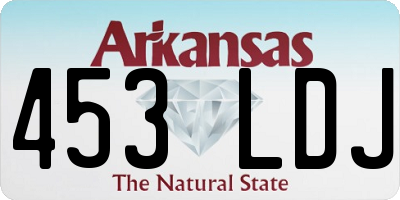 AR license plate 453LDJ