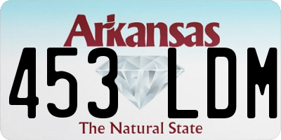 AR license plate 453LDM