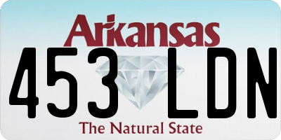 AR license plate 453LDN