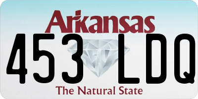AR license plate 453LDQ