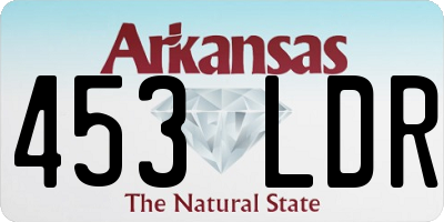 AR license plate 453LDR