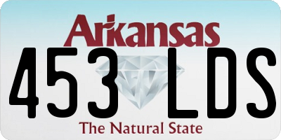 AR license plate 453LDS