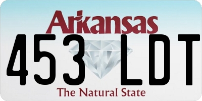 AR license plate 453LDT