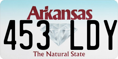 AR license plate 453LDY