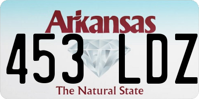 AR license plate 453LDZ