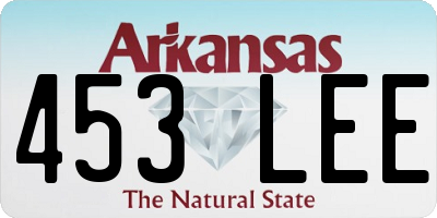 AR license plate 453LEE
