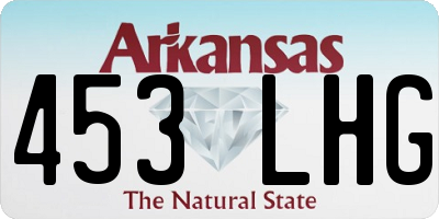 AR license plate 453LHG