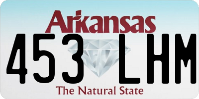 AR license plate 453LHM
