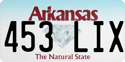 AR license plate 453LIX