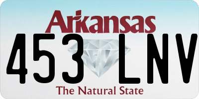 AR license plate 453LNV