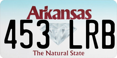 AR license plate 453LRB