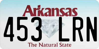 AR license plate 453LRN