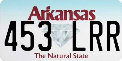 AR license plate 453LRR
