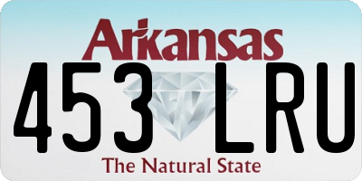 AR license plate 453LRU