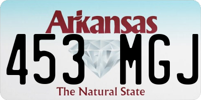 AR license plate 453MGJ
