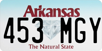 AR license plate 453MGY