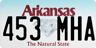 AR license plate 453MHA