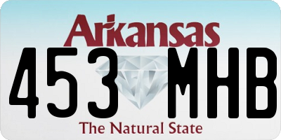 AR license plate 453MHB