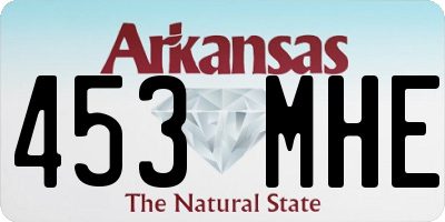 AR license plate 453MHE
