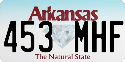 AR license plate 453MHF