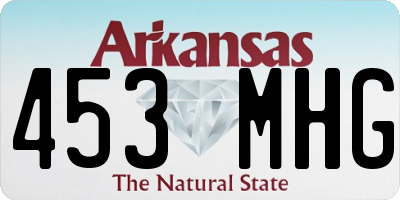 AR license plate 453MHG