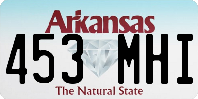 AR license plate 453MHI