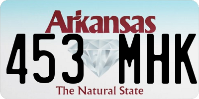 AR license plate 453MHK