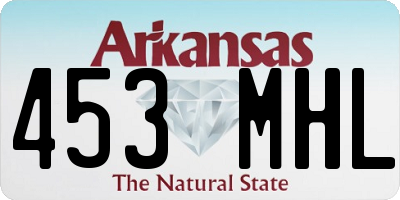 AR license plate 453MHL