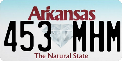 AR license plate 453MHM