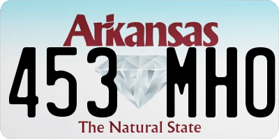 AR license plate 453MHO